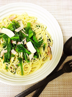 パパッと旬の味*菜の花のアーリオオーリオ-レシピのメイン写真