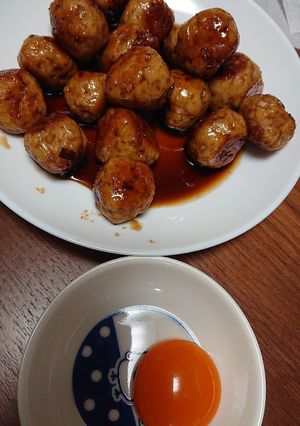 月見鶏つくね-レシピのメイン写真
