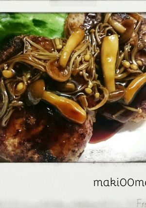 和風きのこソースの豆腐ハンバーグ-レシピのメイン写真
