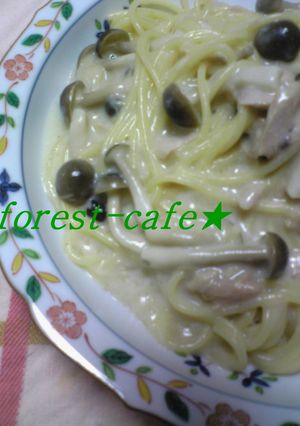 きのことツナのクリームソースパスタ-レシピのメイン写真