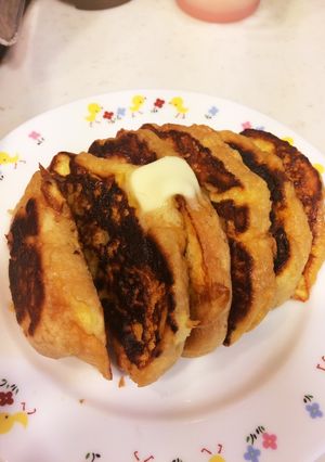 メロンパンdeフレンチトースト♡-レシピのメイン写真
