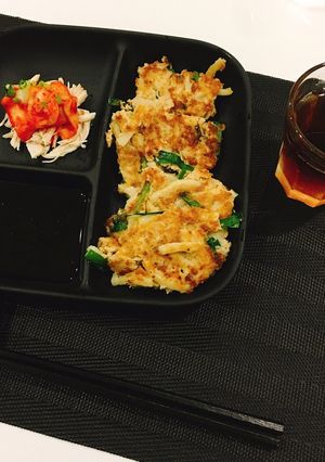 チヂミ風うどん焼き-レシピのメイン写真