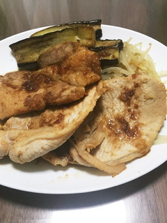 もやしとなすのせめんつゆの生姜焼き-レシピのメイン写真