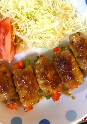【簡単】人参とインゲンの肉巻き【お弁当】-レシピのメイン写真