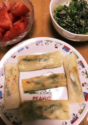 生姜とオクラの焼き春巻き-レシピのメイン写真