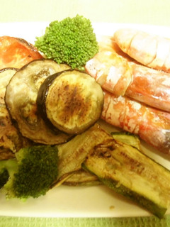 エビと野菜のグリル、ギリシャ風-レシピのメイン写真