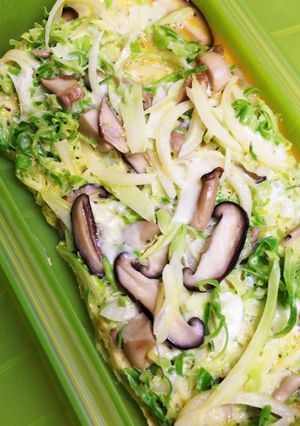 ルクエで時短4…塩きのこと野菜のオムレツ-レシピのメイン写真
