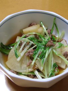 大根と水菜のおかか炒め煮-レシピのメイン写真
