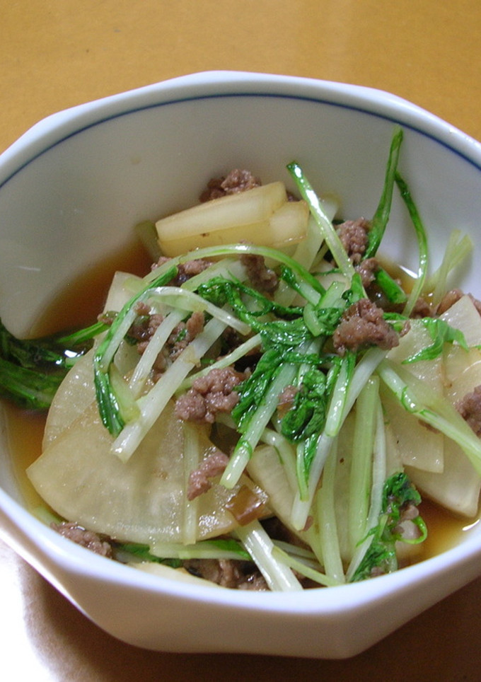 大根と水菜のおかか炒め煮-レシピのメイン写真