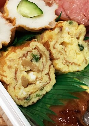 簡単！美味しい♡なめ茸と小葱の玉子焼き-レシピのメイン写真