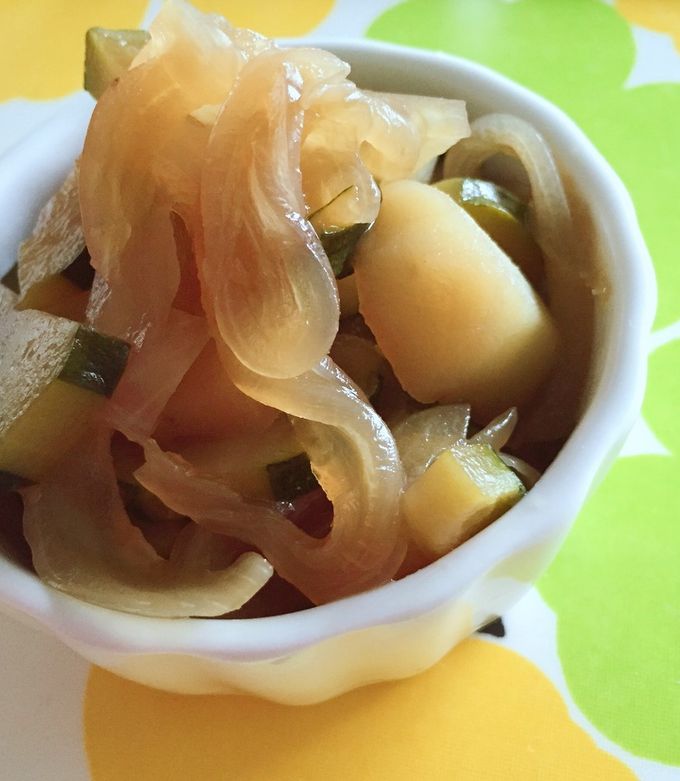 ズッキーニとじゃがいもの甘辛煮 by ゆみちゃん416 【クックパッド