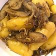 新メークインの煮っころがしジャコとごぼう