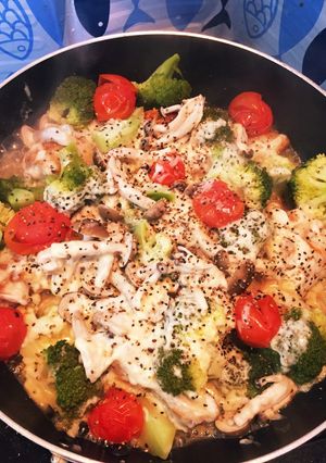残り野菜で♡手羽元のチーズ蒸し-レシピのメイン写真