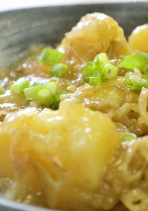新玉ねぎと新じゃがのそぼろ煮-レシピのメイン写真