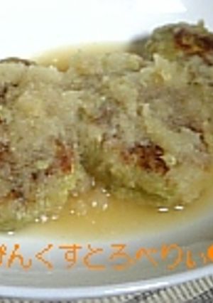 ♡サツマイモ豆腐バーグのおろし煮♡-レシピのメイン写真