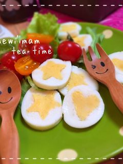 お弁当に楽しい☆お星様のゆでたまご-レシピのメイン写真