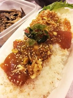 材料これだけ!ポキ風ビントロ漬け丼-レシピのメイン写真
