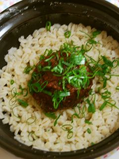 デミグラス肉みそのっけ麦飯-レシピのメイン写真