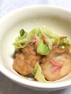 キャベツと揚げ麩のさっと煮-レシピのメイン写真