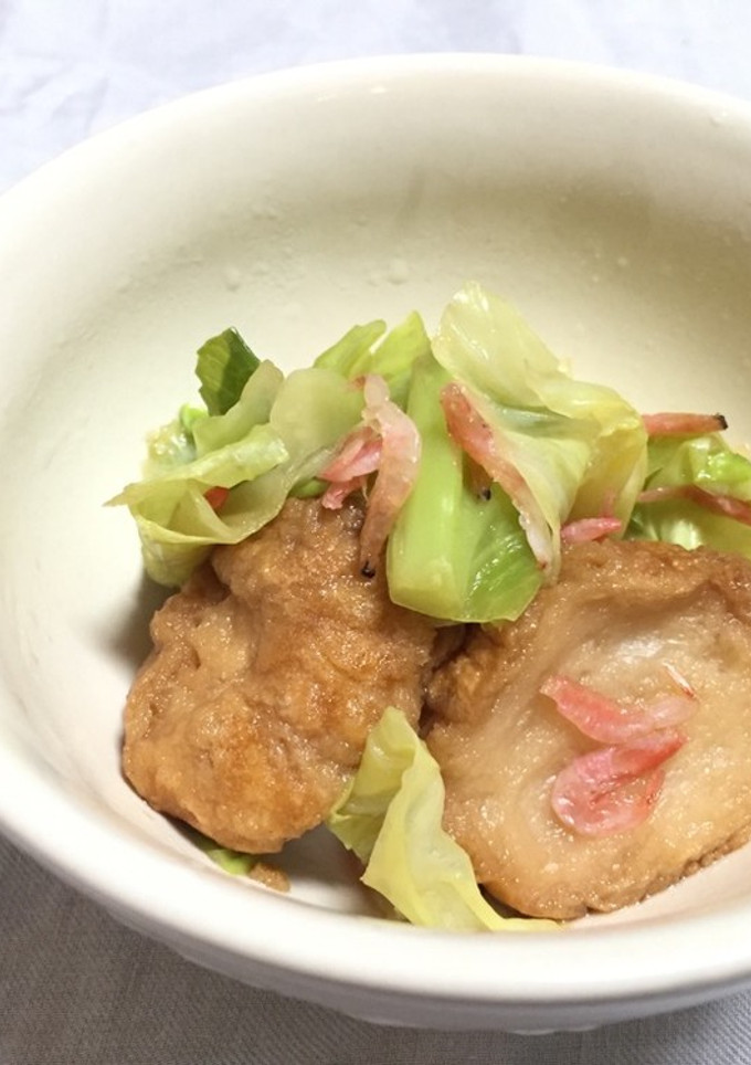 キャベツと揚げ麩のさっと煮-レシピのメイン写真
