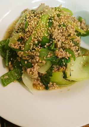 チンゲン菜のそぼろあんかけ-レシピのメイン写真