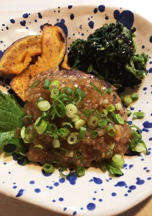 作り置きひじき煮の和風ハンバーグ-レシピのメイン写真