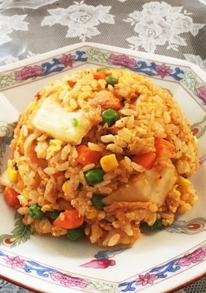 キムチチャーハン(ミックスベジタブル)-レシピのメイン写真