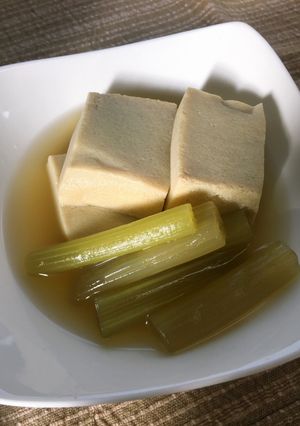ふきと高野豆腐の煮物-レシピのメイン写真