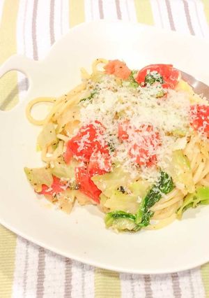 シェフの夫に教わる★野菜の芯で作るパスタ-レシピのメイン写真