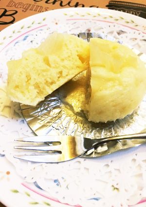 お手軽！桃缶でフルーツ蒸しパン-レシピのメイン写真