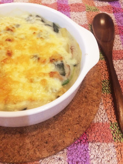 つくし&ほうれん草のグラタン(^^)-レシピのメイン写真