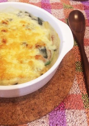 つくし&ほうれん草のグラタン(^^)-レシピのメイン写真