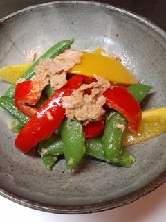 パブリカとスナップえんどう炒め-レシピのメイン写真