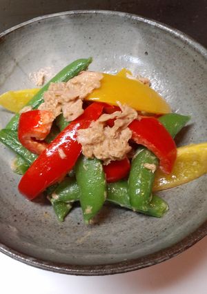 パブリカとスナップえんどう炒め-レシピのメイン写真