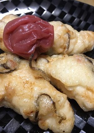 ササミの梅と塩昆布の揚げ物-レシピのメイン写真