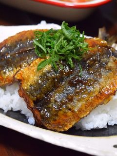 簡単!鰯の蒲焼き丼♪-レシピのメイン写真