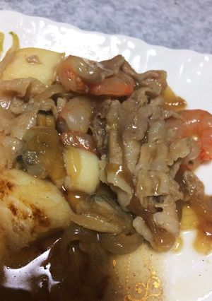 豚肉とシーフードのめんつゆあんかけ-レシピのメイン写真