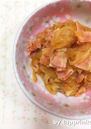包丁不使用★大根&ベーコンと春雨の炒め煮-レシピのメイン写真