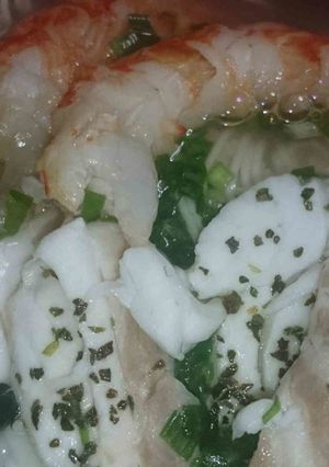 海老で鯛をツル豆腐ラーメン-レシピのメイン写真