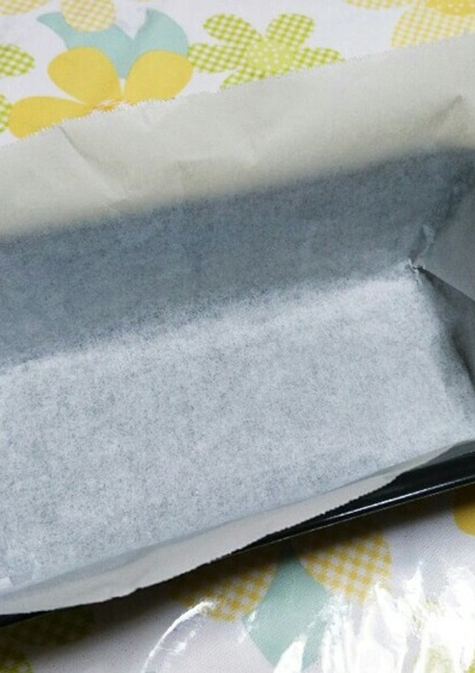 パウンド型、シートの敷き方-レシピのメイン写真