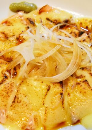 簡単★サーモンの炙りカルパッチョ-レシピのメイン写真