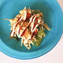 余りもの集合！卵野菜炒めのケチャマヨ掛♪-レシピのメイン写真