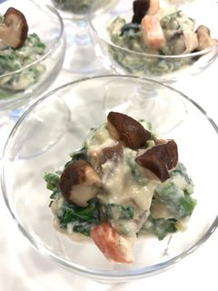 菜の花の白和え・ピーナッツバターで-レシピのメイン写真