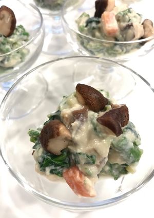 菜の花の白和え・ピーナッツバターで-レシピのメイン写真
