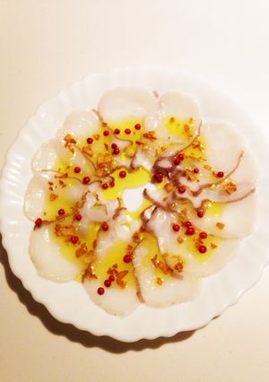 ピンクペッパーがミソ！タコのカルパッチョ-レシピのメイン写真