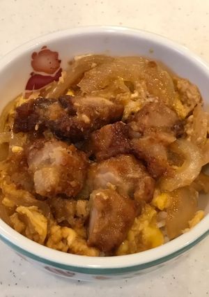 残った唐揚げで、リメイク親子丼☆彡.。-レシピのメイン写真
