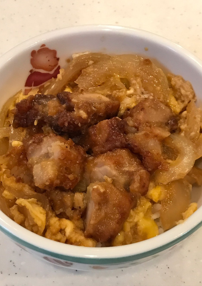 残った唐揚げで、リメイク親子丼☆彡.。-レシピのメイン写真