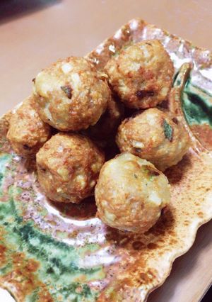 鶏ひき肉と蓮根のつくね団子-レシピのメイン写真