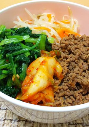 【龍愛】節約簡単☆ビビンバ風丼-レシピのメイン写真