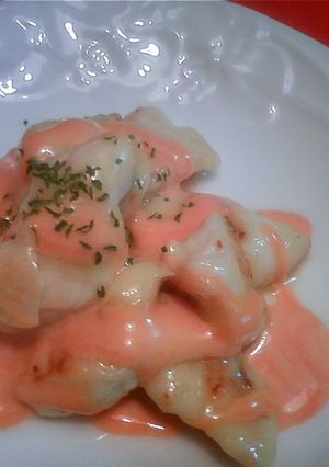 ササミのチーズ焼き♡オーロラソースで-レシピのメイン写真
